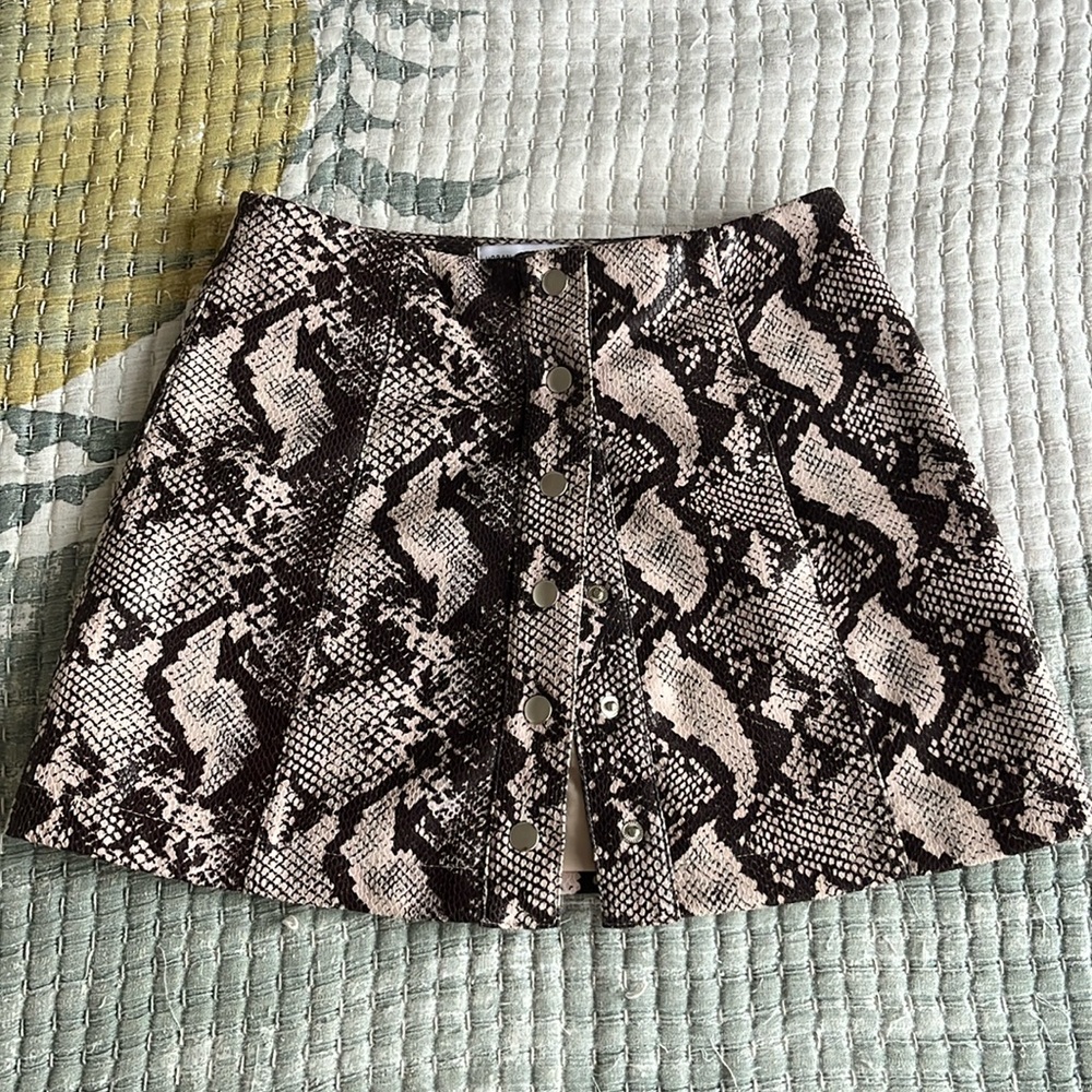 Snap on snake pattern party dress